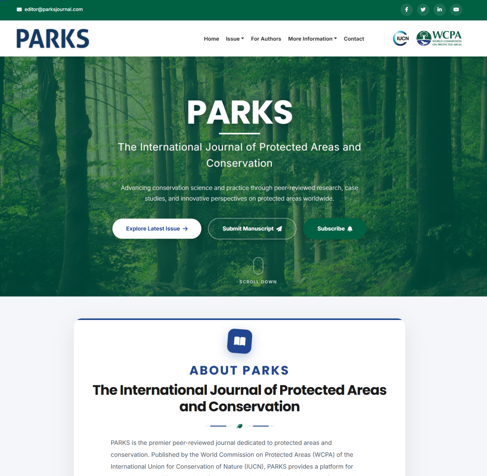 The International Journal of Protected Areas and Conservation